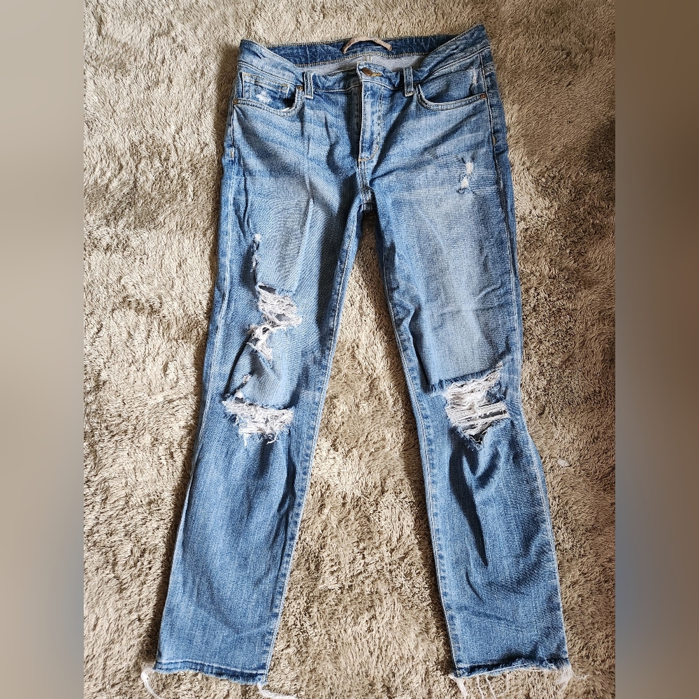 Joes distressed ex lover boyfriend ankle jeans 27